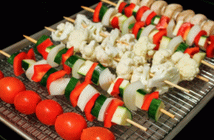 Smoked vegetables