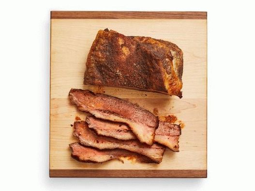 Photo Grilled smoked beef brisket