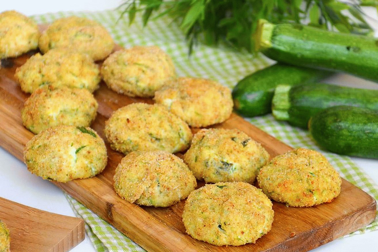 Zucchini cutlets with cheese