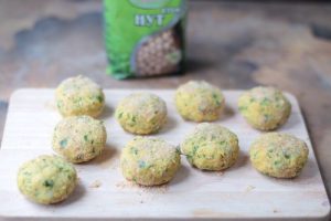 Chops from vegan chickpeas