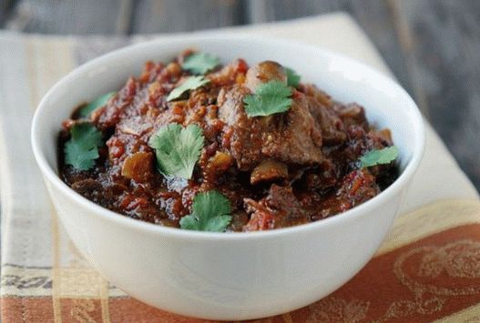 Photo of goat stew in curry sauce