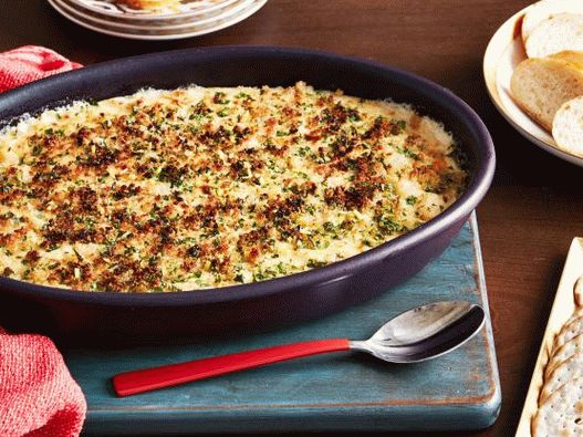 Photo Cream dip with scampi shrimp