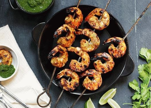 Photo of Grilled Shrimps marinated with curry paste