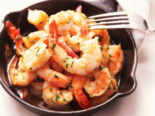 Photo Shrimp with garlic