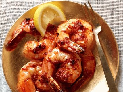 Photo Shrimp with horseradish