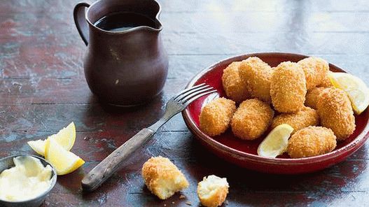Photo of mashed potato croquettes with dried cod