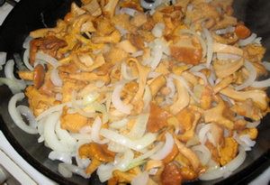Rabbit with chanterelles