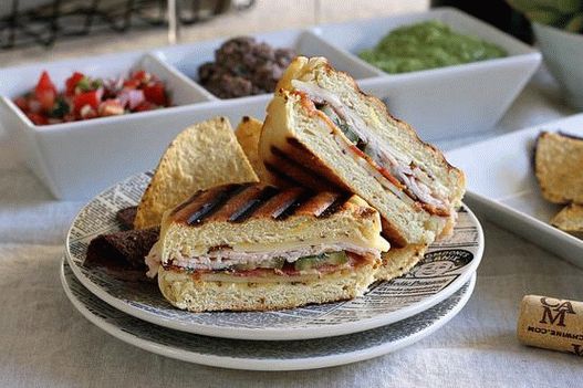 Photo of a Cuban grilled sandwich
