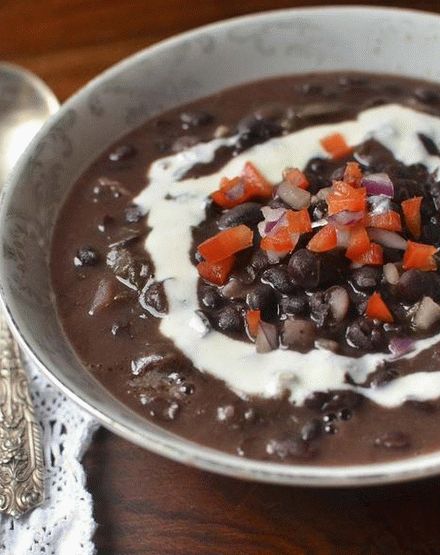 Photo Cuban black bean soup