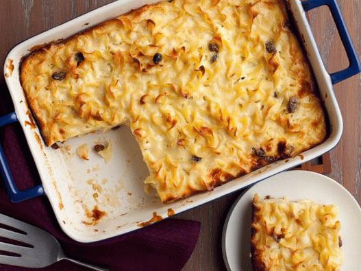Photo Kugel from noodles with cream cheese