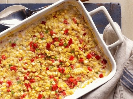 Photo of Corn baked with cream and peppers