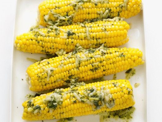 Photo of Corn on the Cob with Butter and Basil