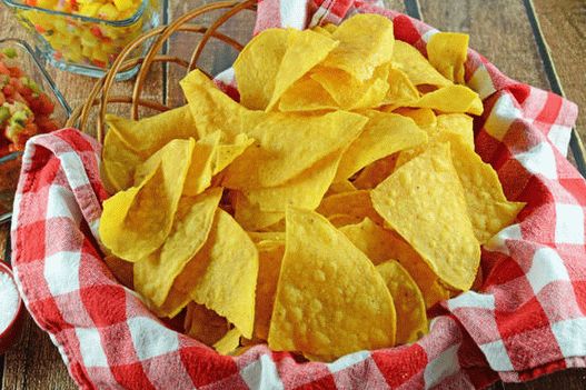 Photo Corn chips at home