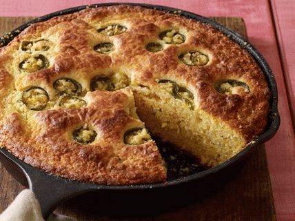 Photo of corn bread with jalapenos