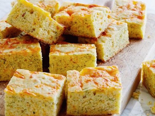 Photo Corn bread with cheese and dill