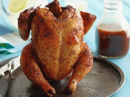 Photo BBQ Chicken on a beer can