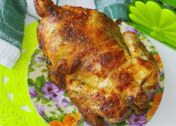 Oven grilled chicken