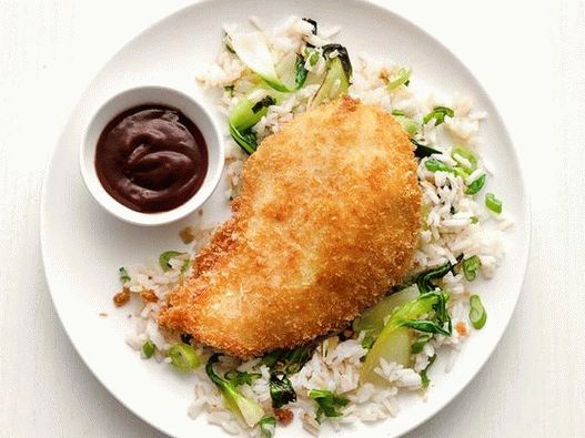 Photo of katsu chicken with ginger rice