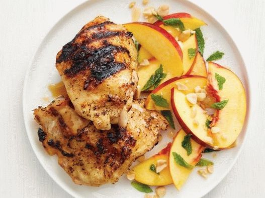 Thai Grilled Chicken with Nectarine Salad