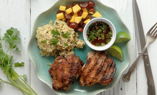 Photo of grilled chicken in a Caribbean flavorful marinade