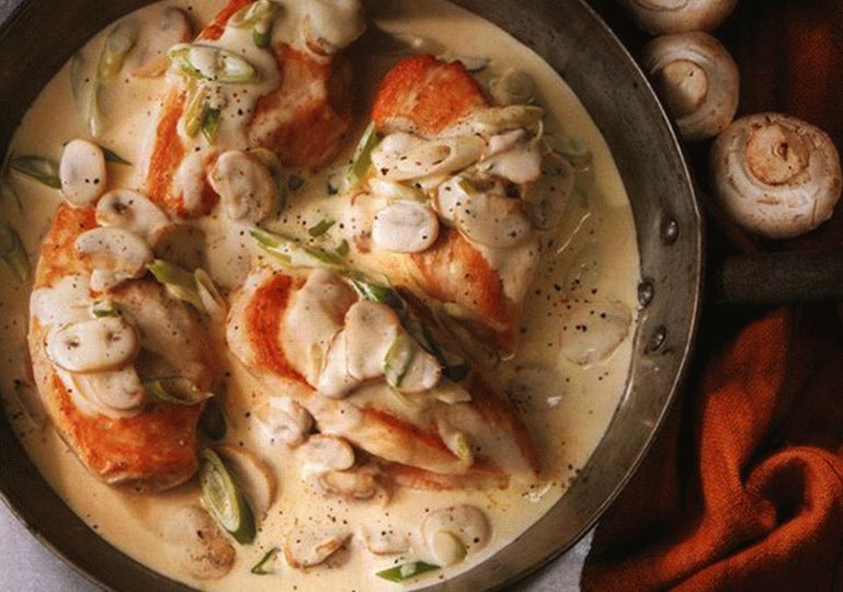 Chicken in Mushroom Sauce