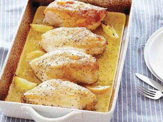 Photo of Chicken Breasts Baked in Lemon Sauce