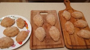 Chicken cutlets with cheese