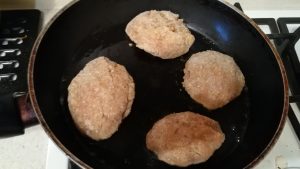 Chicken cutlets with cheese