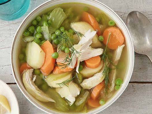 Photo of Curry Chicken Soup in a slow cooker