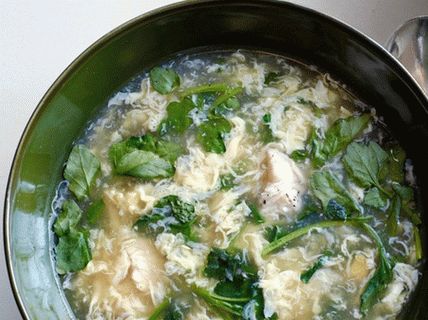 Photo Chicken Soup with Eggs