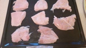 Chicken fillet under a fur coat