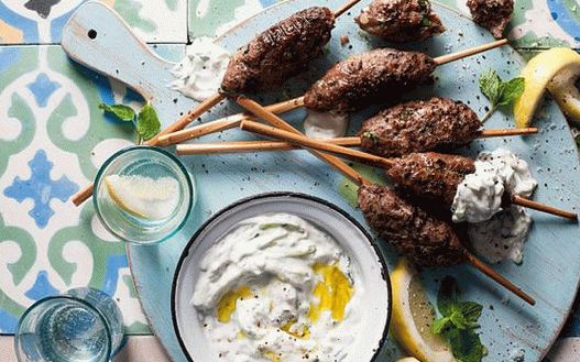 Photo of Kufta of lamb with zaziki sauce