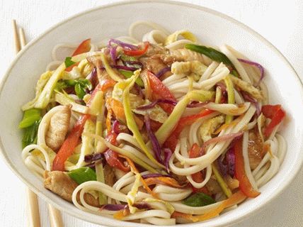 Photo of Lo Maine Noodles with Egg Omelet and Pork