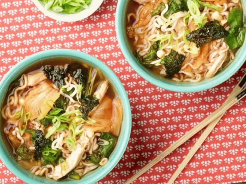 Kimchi ramen noodles