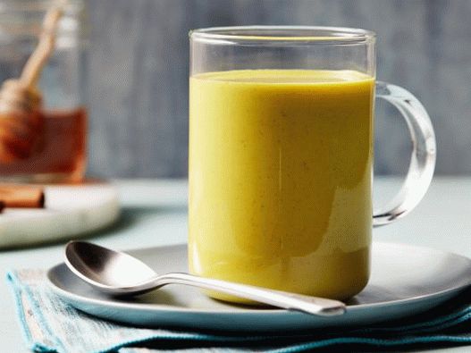 Photo of Latte in Coconut Milk with Turmeric