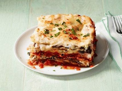 Photo of Lasagna with Cauliflower and Forest Mushrooms