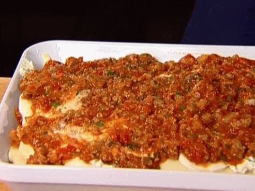 Photo Lasagna with a turkey