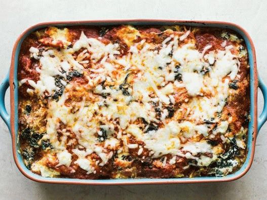 Photo of Lasagna with Spaghetti Pumpkin and Chicken