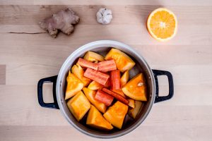 Light pumpkin soup