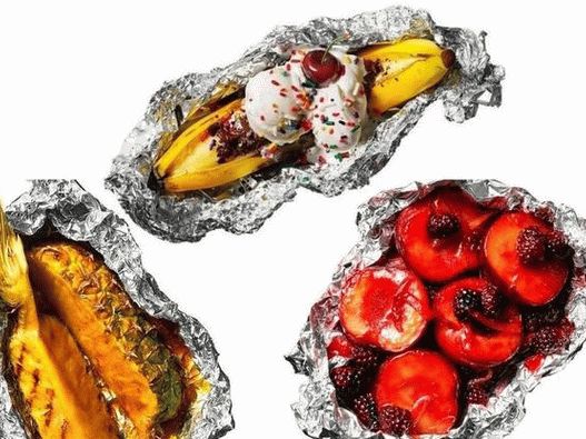 Photo of summer fruit on the grill