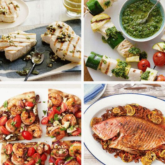 Photo Summer recipes with seafood
