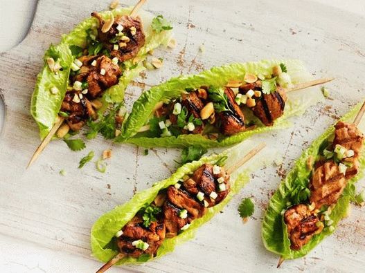 Photo of the dish - Pan-Asian pork skewers in coconut marinade
