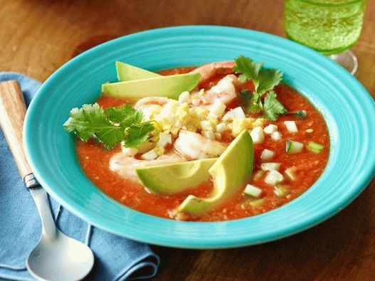 Photo of the dish - Gazpacho with shrimp
