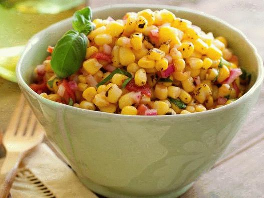 Photo of the dish - Salsa sauce with grilled corn