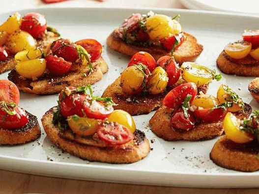 Photography dishes - Bruschetta
