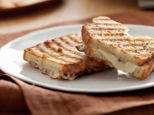 Photo of the dish - Panini with mozzarella and olive tapenade