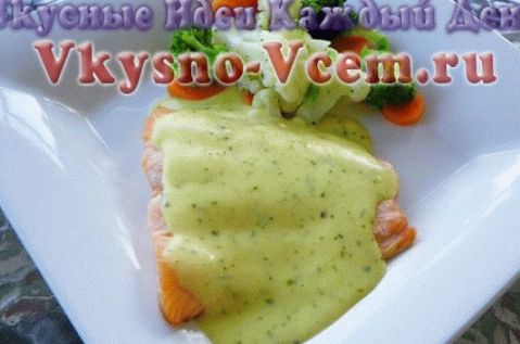 salmon with vegetable sauce