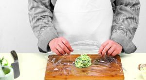 Grilled salmon in foil