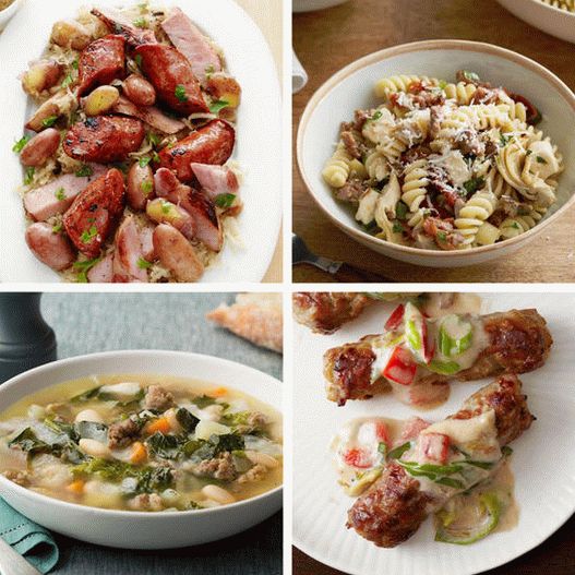 Photo The best dishes with sausages and kupat