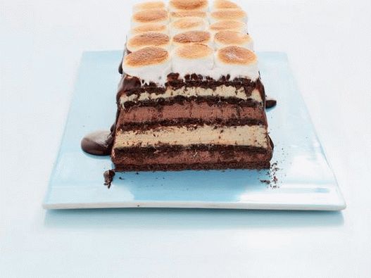 Photo of the dish - Cake Smor without flour with marshmallow cream
